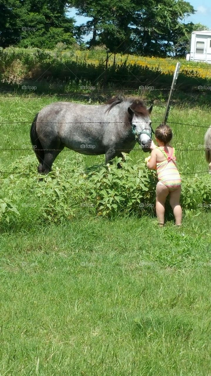 Loves her horse