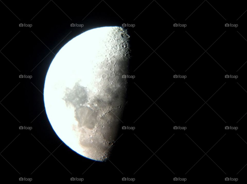 Close-up of crescent moon