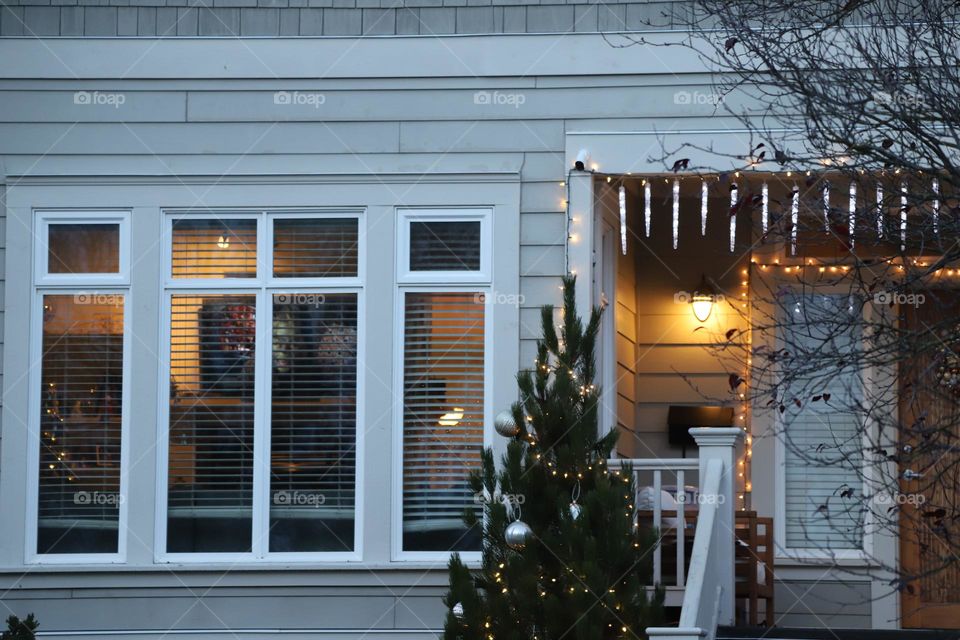 Lights from a cosy house 