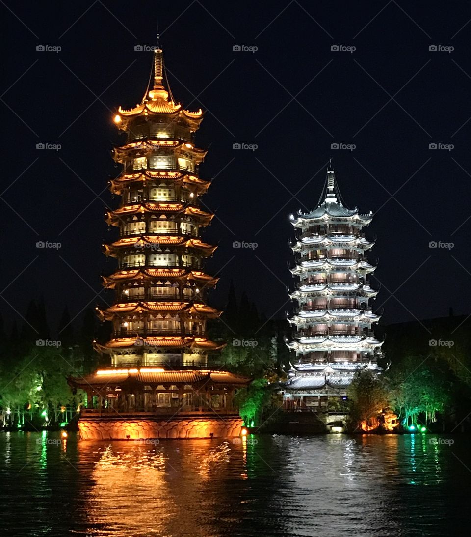 Sun and moon pagoda