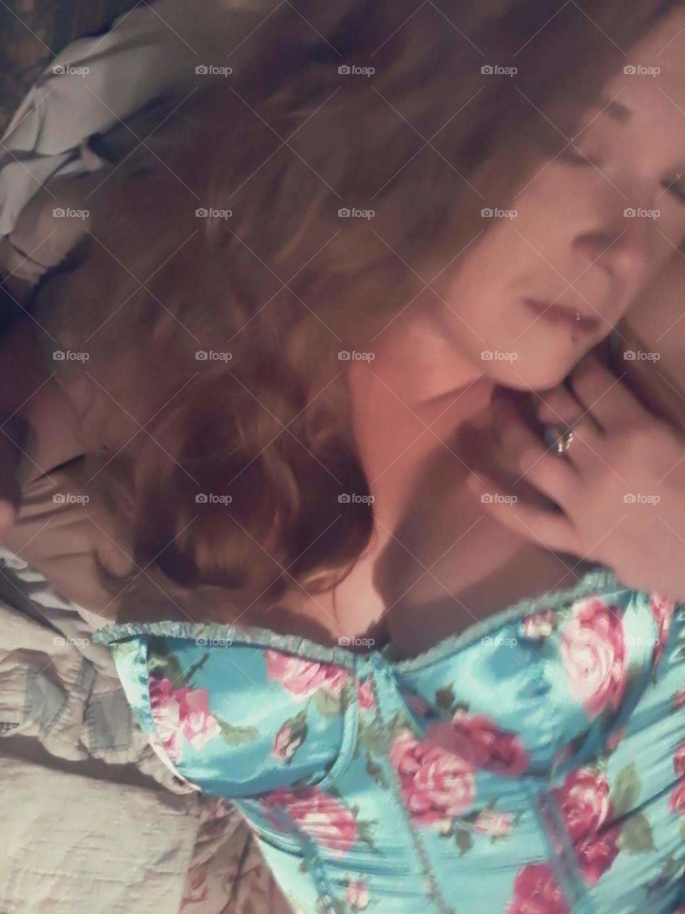 sensual moment shared by a ginger