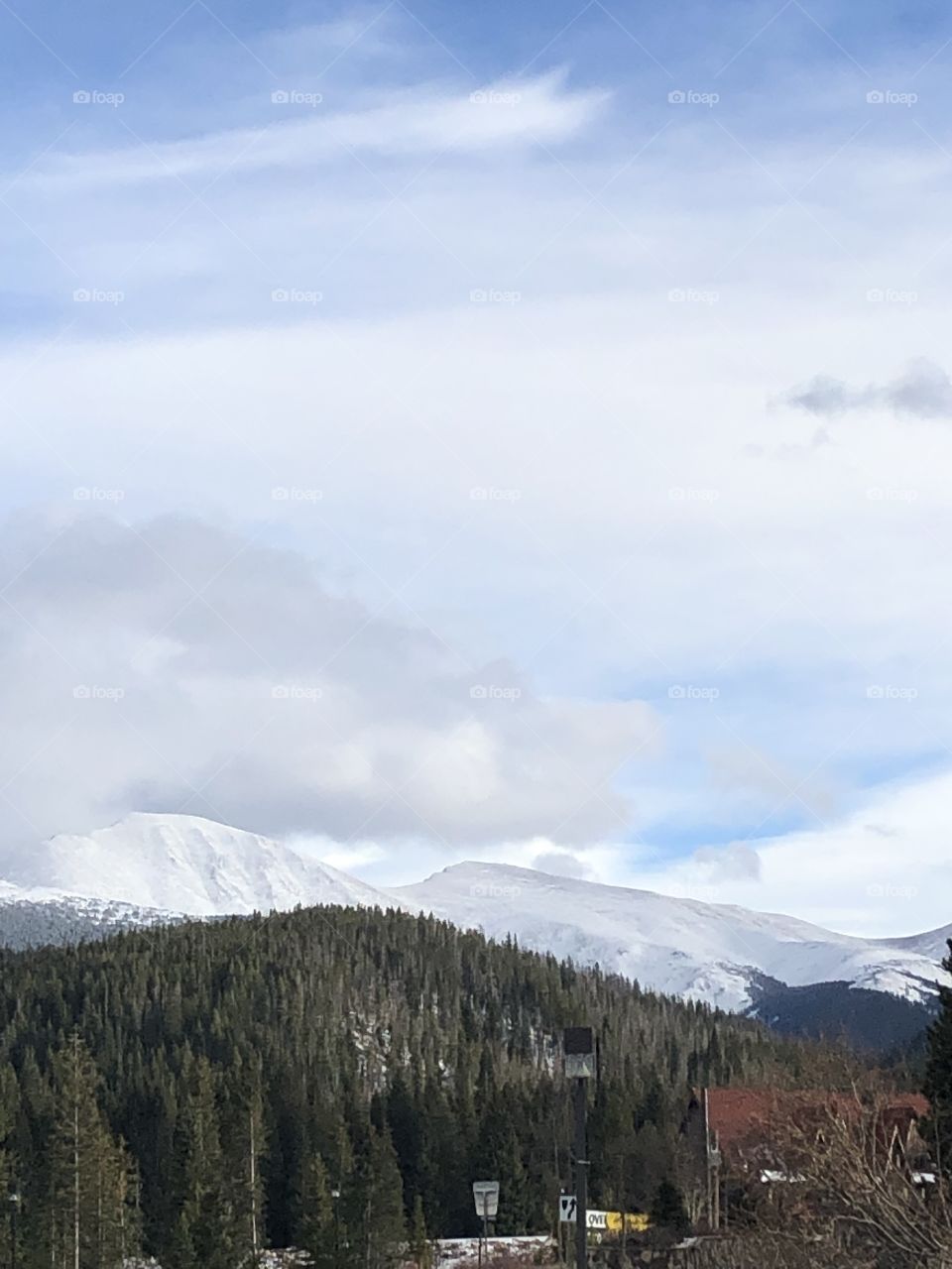 Clouds and mountains  