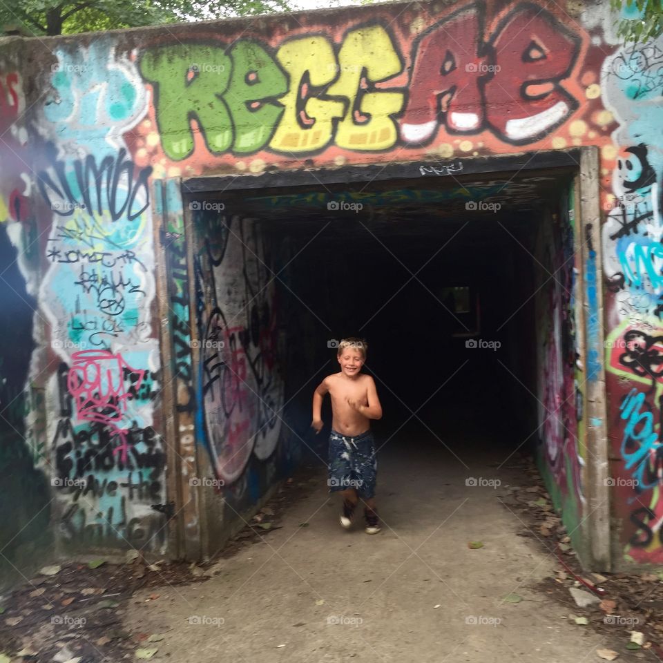 Graffiti, People, Street, Adult, Daylight