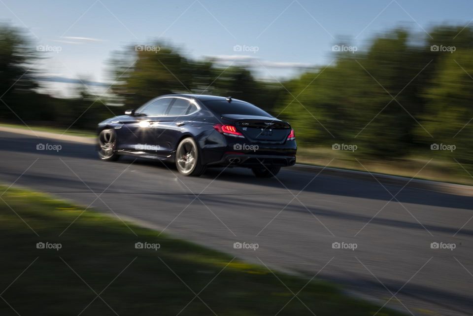 Genesis G70 in motion