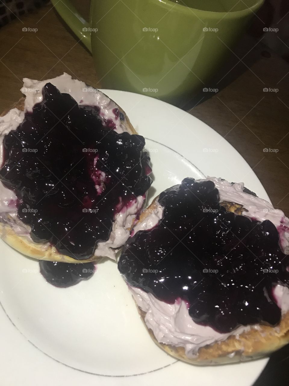 Made my OWN blueberry jam yummy