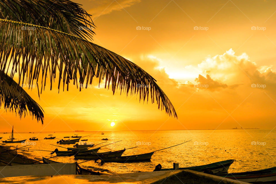 YUCATAN PENINSULA BEACH SUNSET