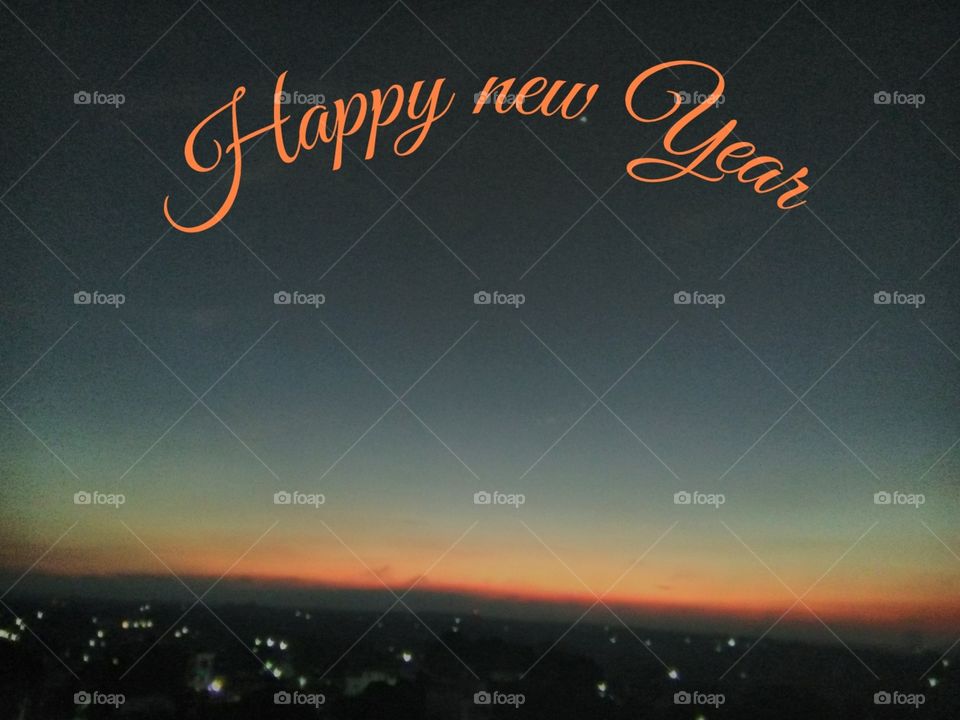 Happy New year with nature