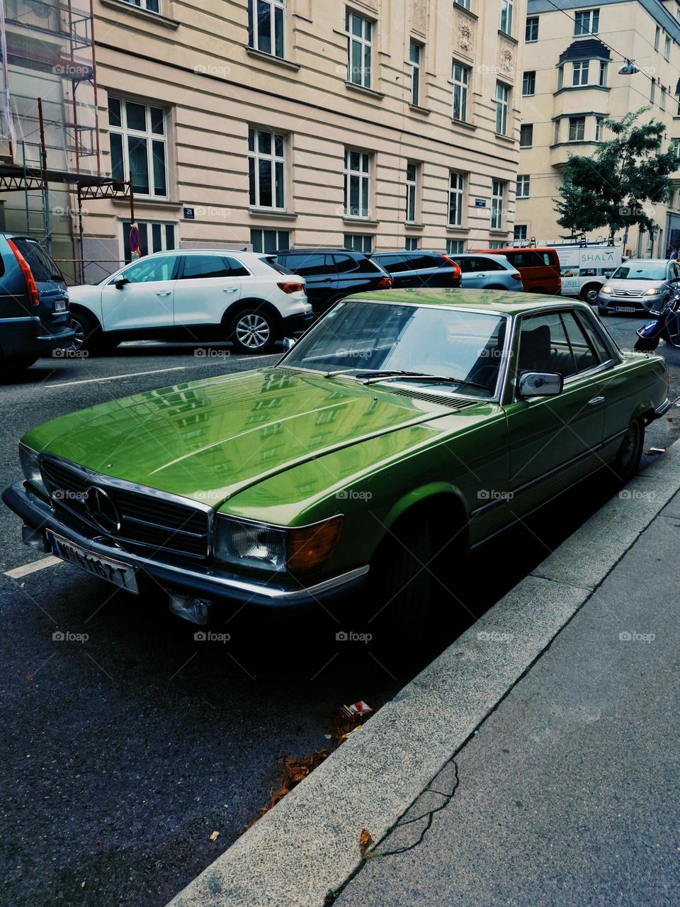 vintage car on the street