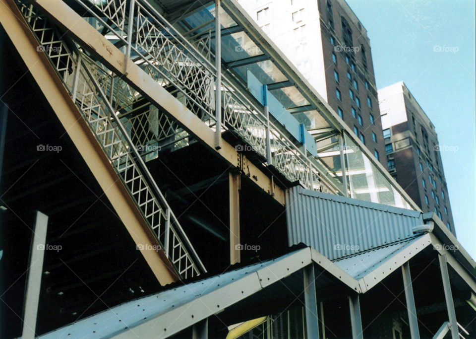 city train station stairs by squishypie