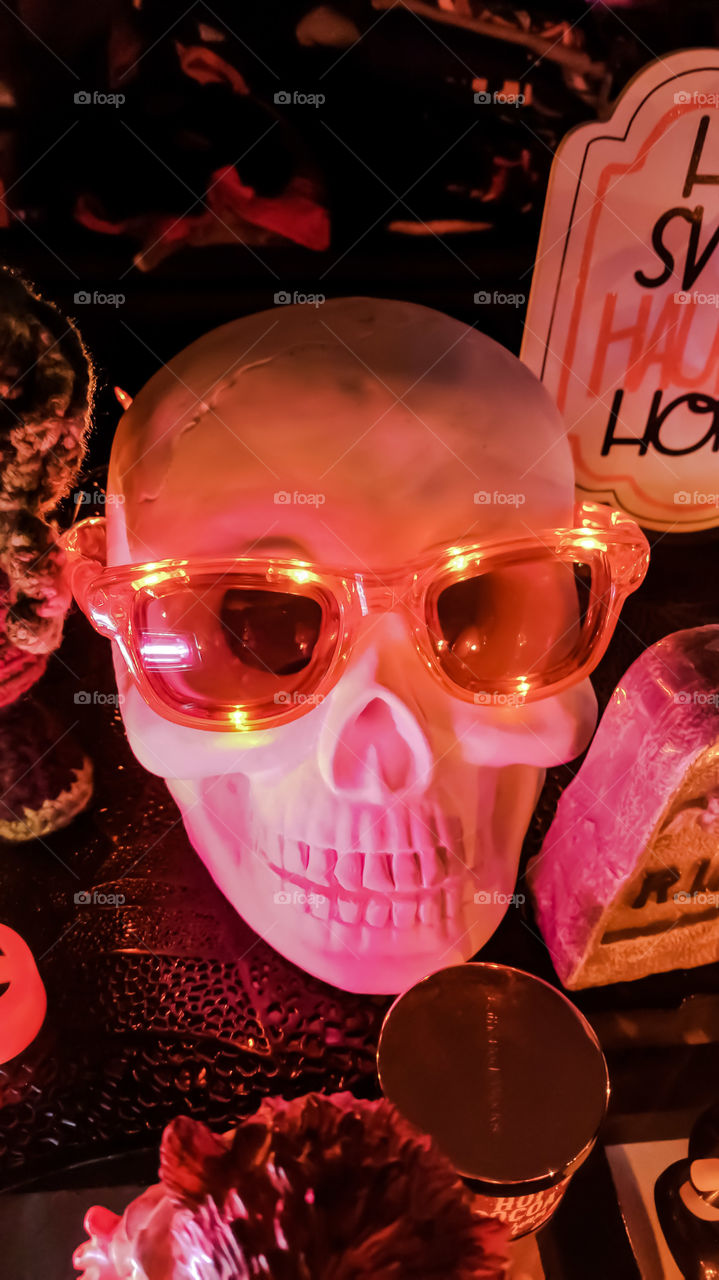 Halloween Sunglasses Skeleton Skull