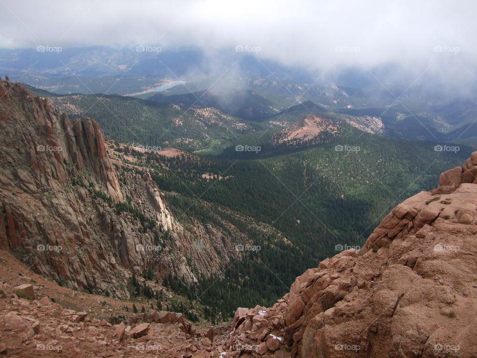 Mountain valley view