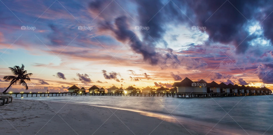 beach ocean sky sunset by aflasbar