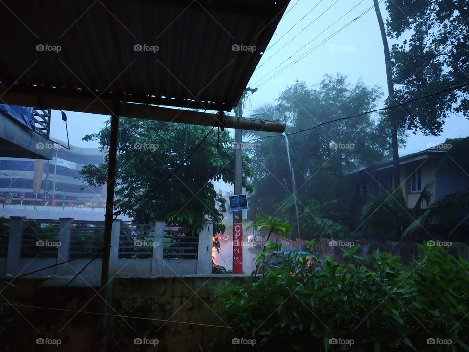 raining