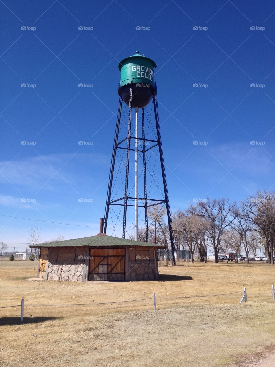 Country Town Tower. The water tower in the smallest town I have ever been in.