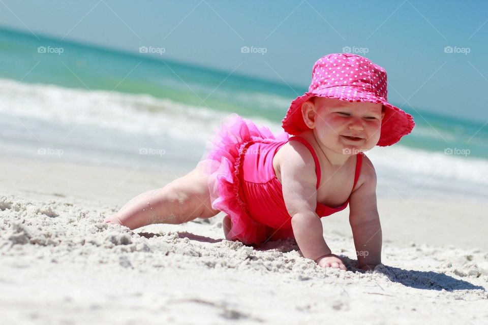 Baby on the beach 