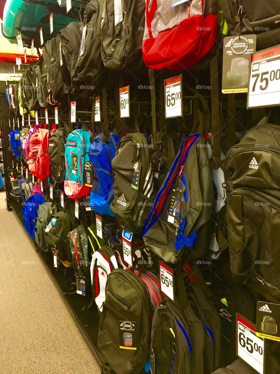 Backpacks colorful