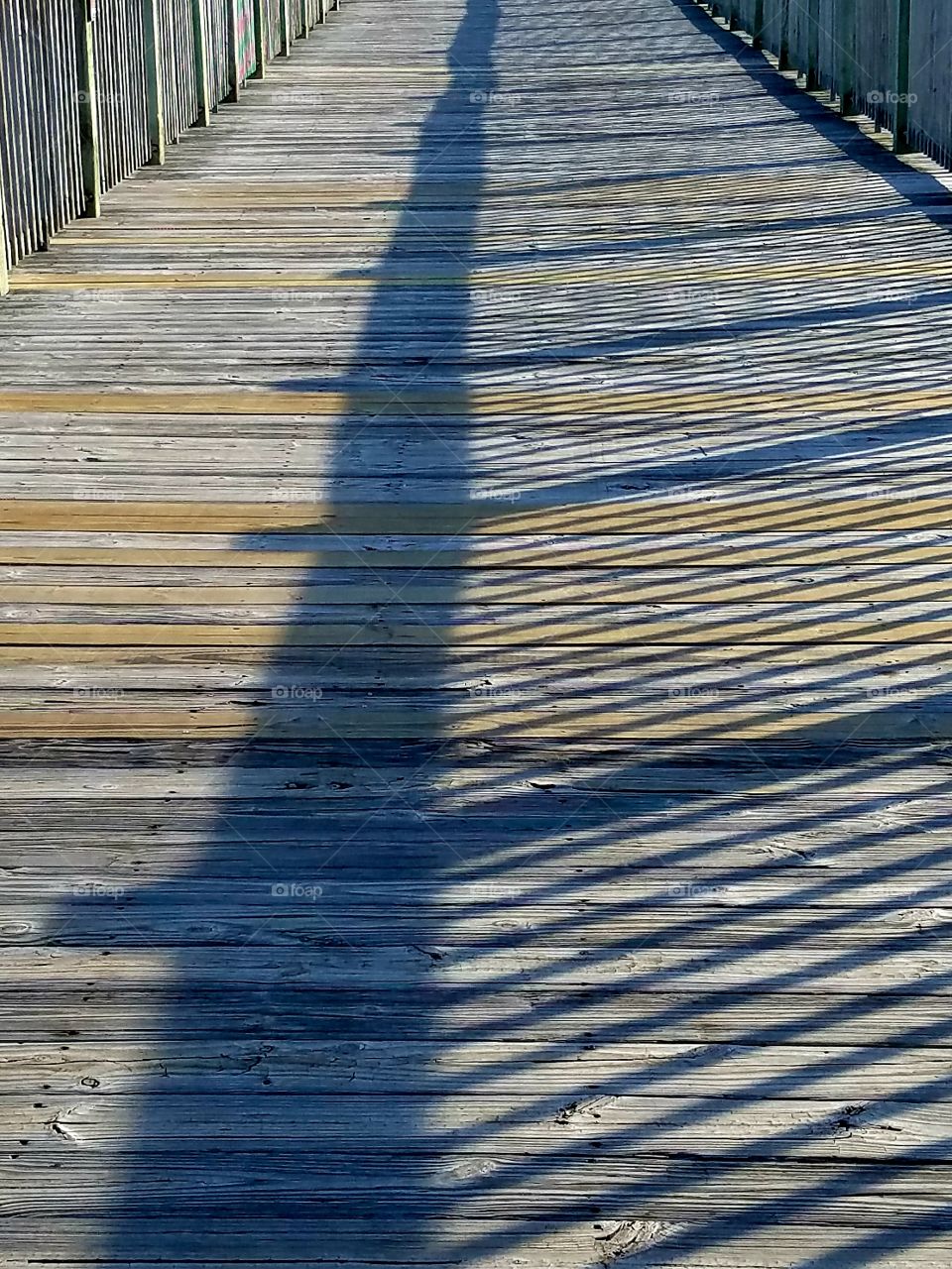 shadow on the pier
