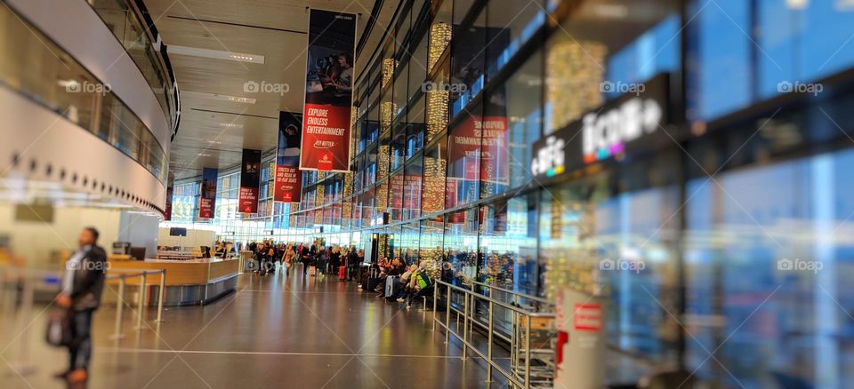Vienna airport. Departure hall.