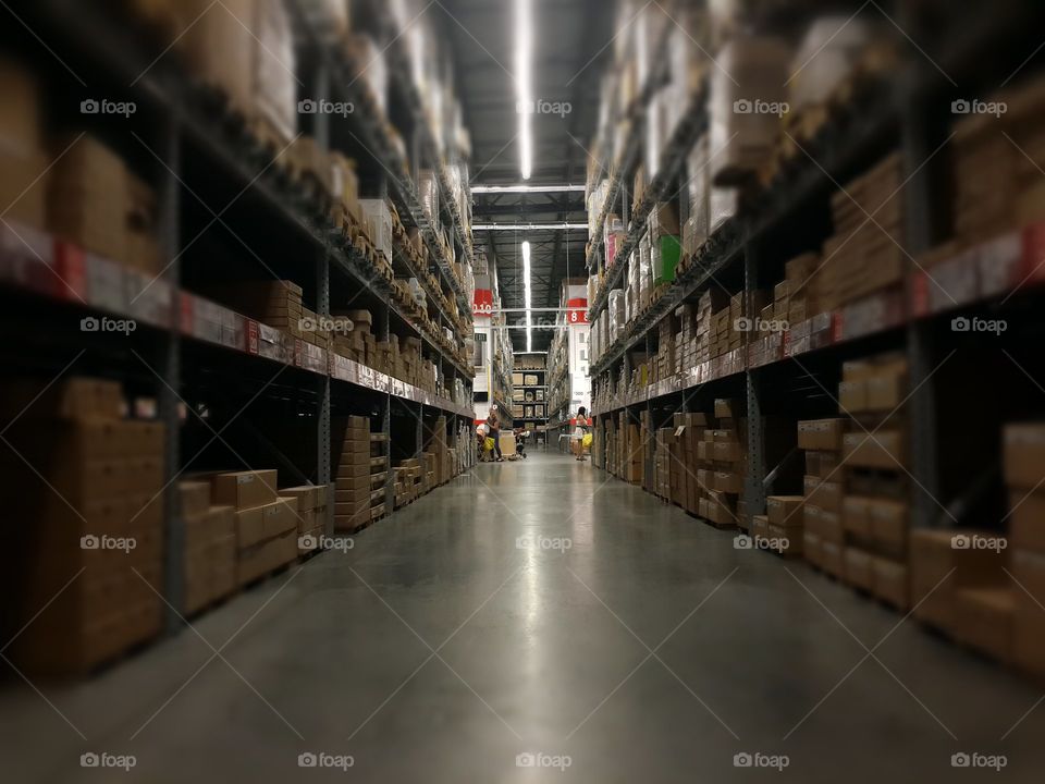 Warehouse, No Person, Industry, Indoors, Stock