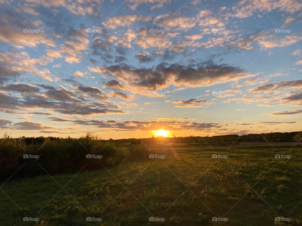 Prairie sunset