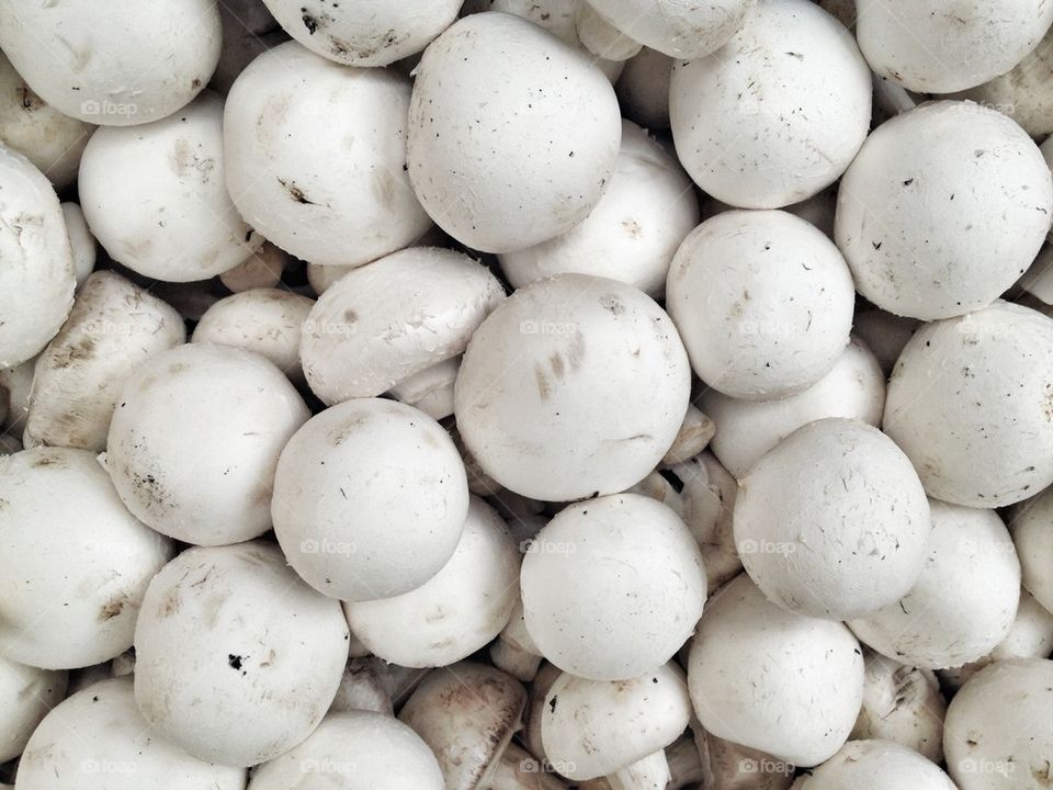 White mushrooms