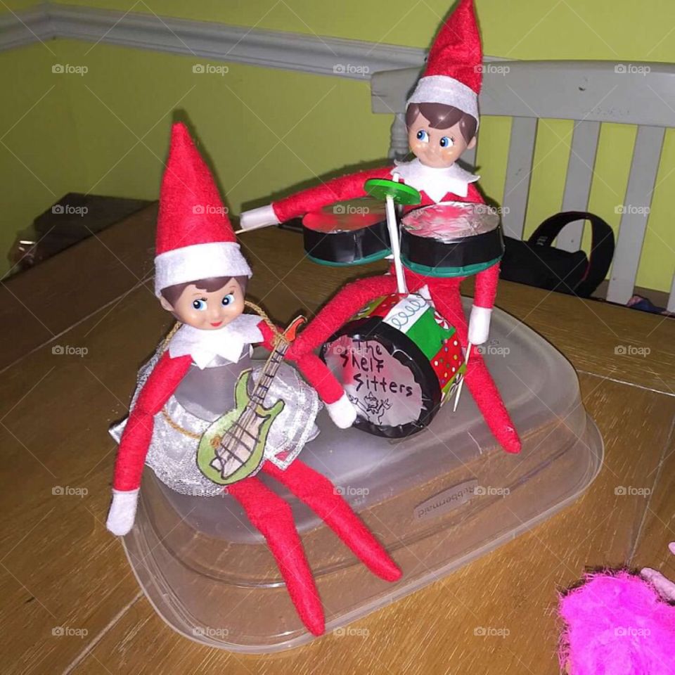 Elf on the shelf rock stars. 