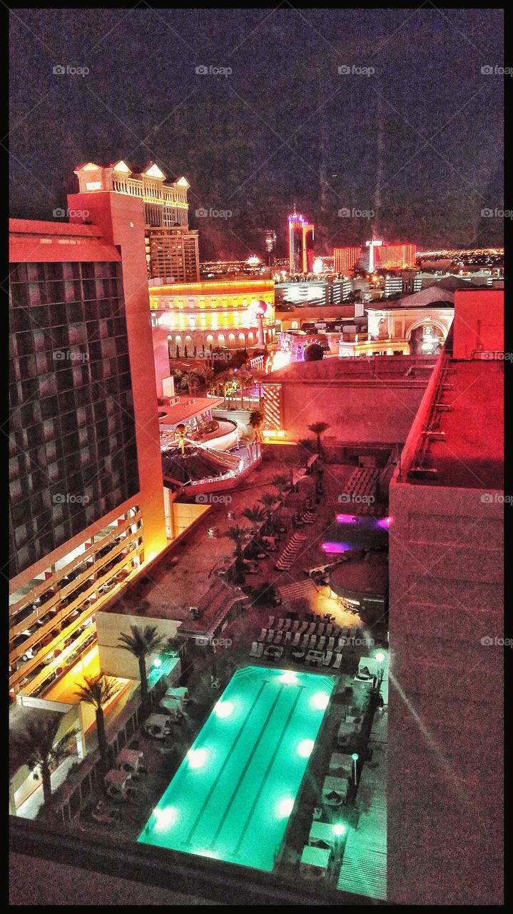 Vegas strip view