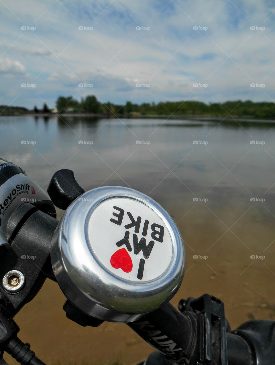 l love my bike riding nature landscape lake