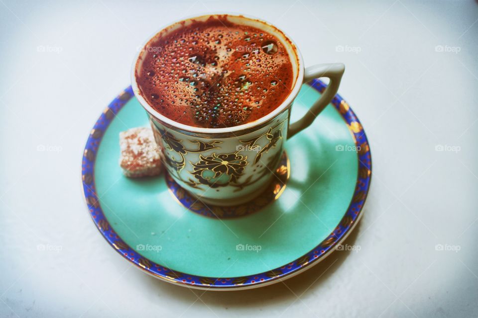 Turkish coffee. Delicious Turkish coffee in Istanbul