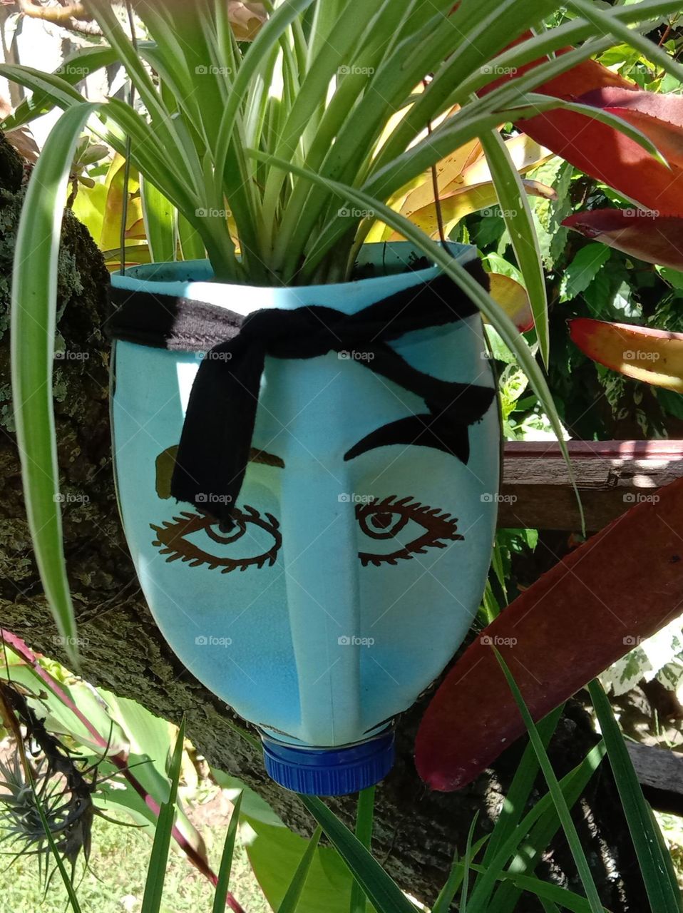 Milk carton planter with artwork 1