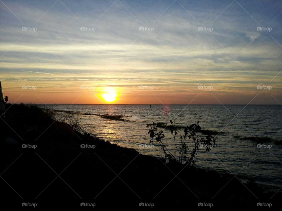 Sunset , Okeechobee, Camping, Water, Ocean, Beautiful