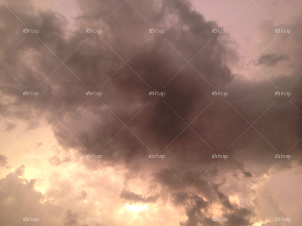 sky gray clouds rain by vickikl3