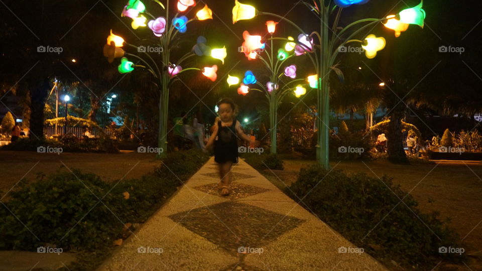 Baby Around the Light