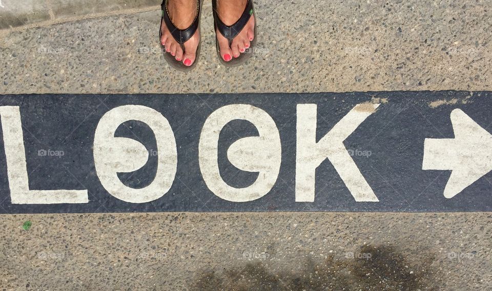 My feet in Santa Monica, Ca