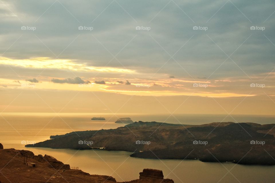 Sunset in Santorini