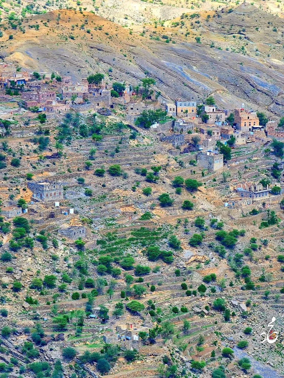 Glory be to God, the magnificent and picturesque view and the natural green trees are a view that is nothing more wonderful than it