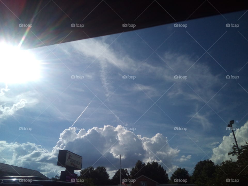 love interesting clouds and the blue clouds are finally here again sun shiney and bright.