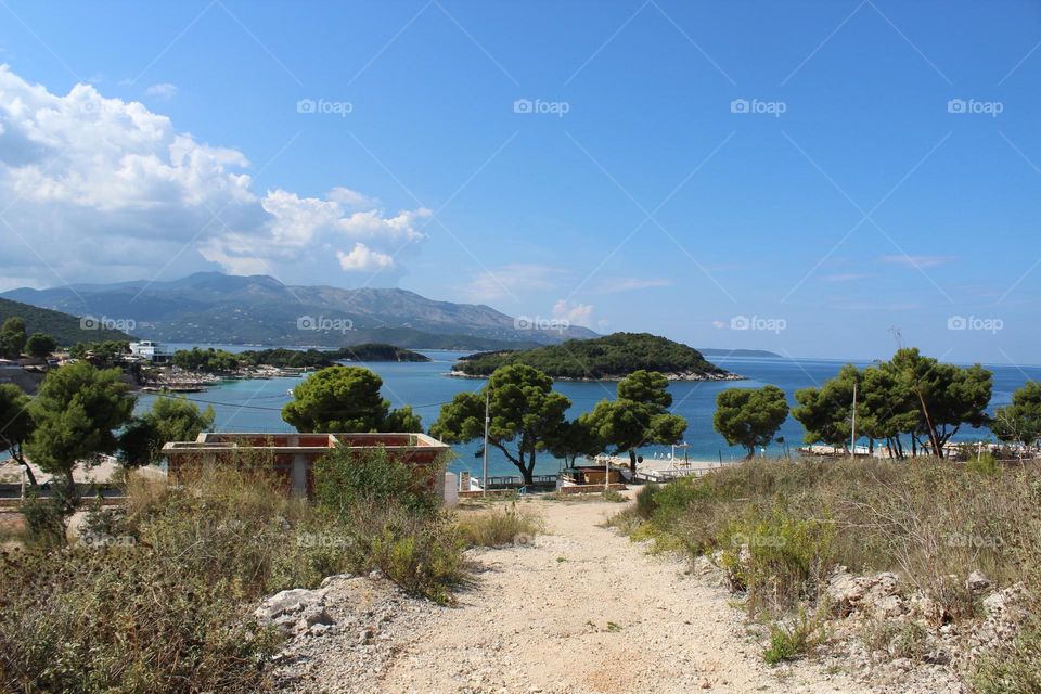 Summer vacation season is even in October in Ksamil. 