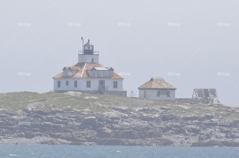 Lighthouse in the mist