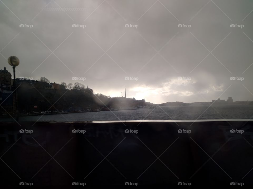 Water, Landscape, Sunset, Fog, Lake