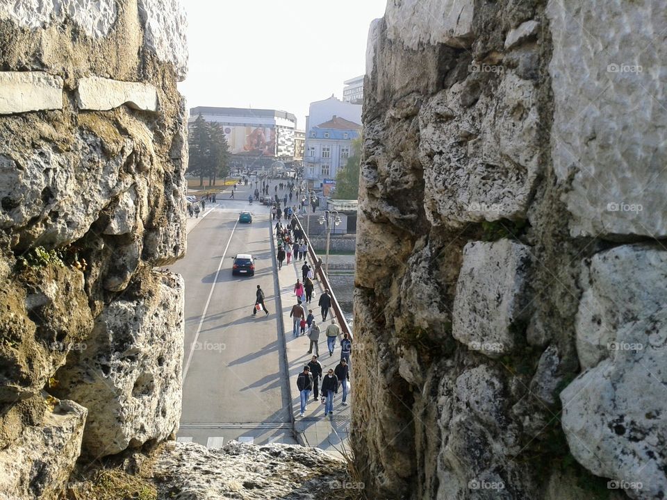 Looks on the city in Serbia from history to the future