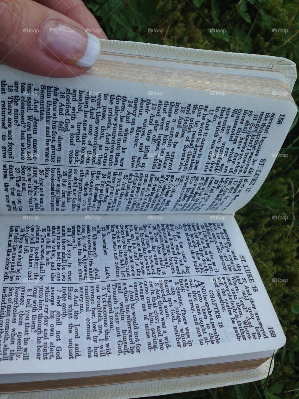 Holy Bible Opened to Luke Chapters 17, 18. Holy Bible Opened to Luke Chapters 17, 18