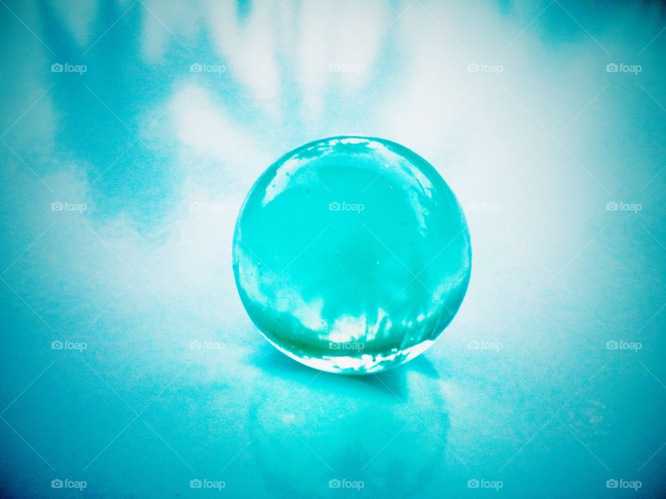 Reflection in the marble