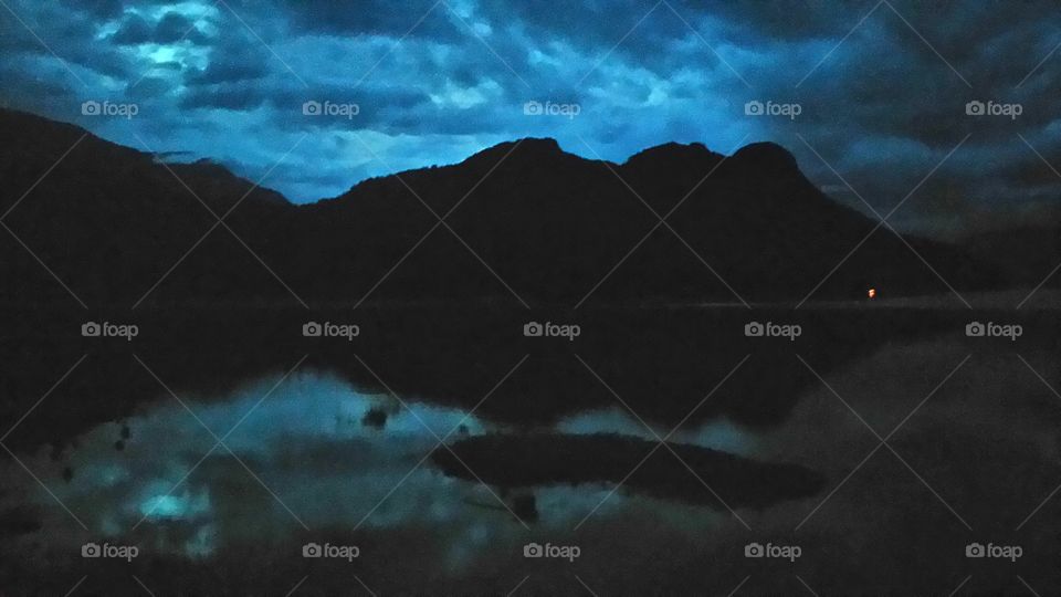 Night over Pitt Lake, BC