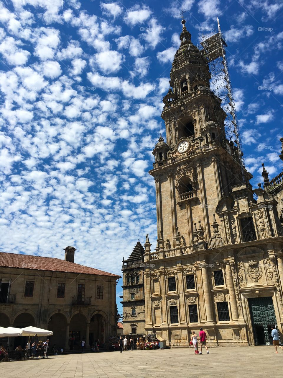 Santiago de Compostela popcorn sky