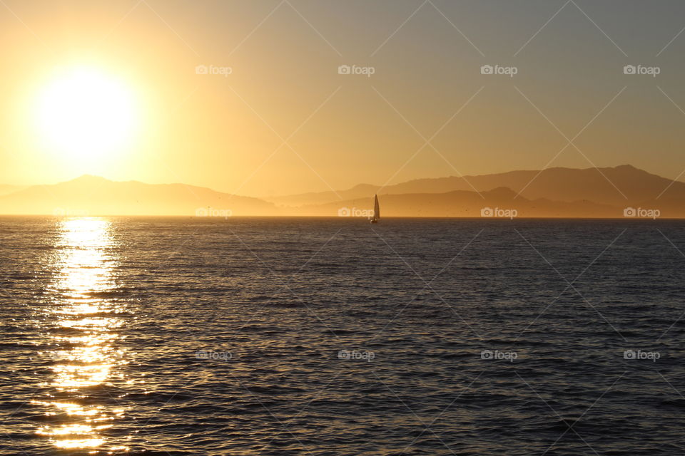 Sunset, Water, Dawn, Sun, Sea