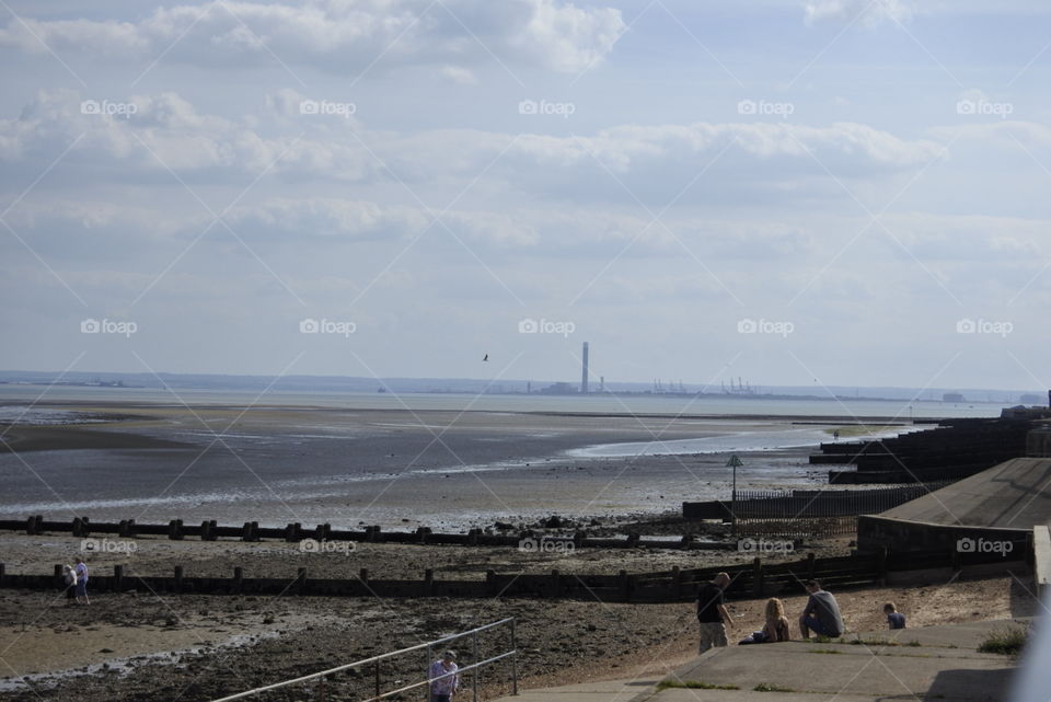Canvey island viewed from Southend on Sea Essex