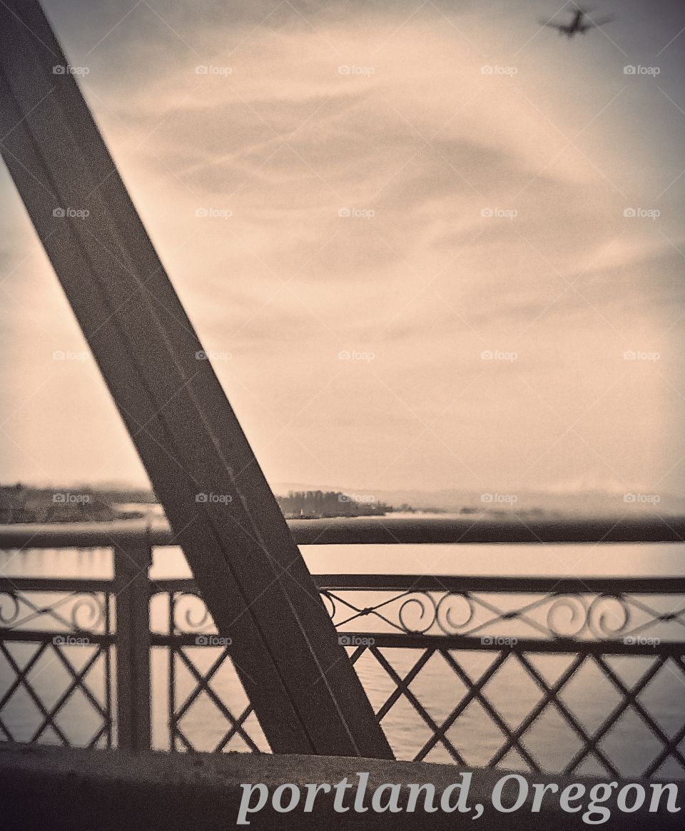 Bridge, Sky, Water, No Person, Sunset