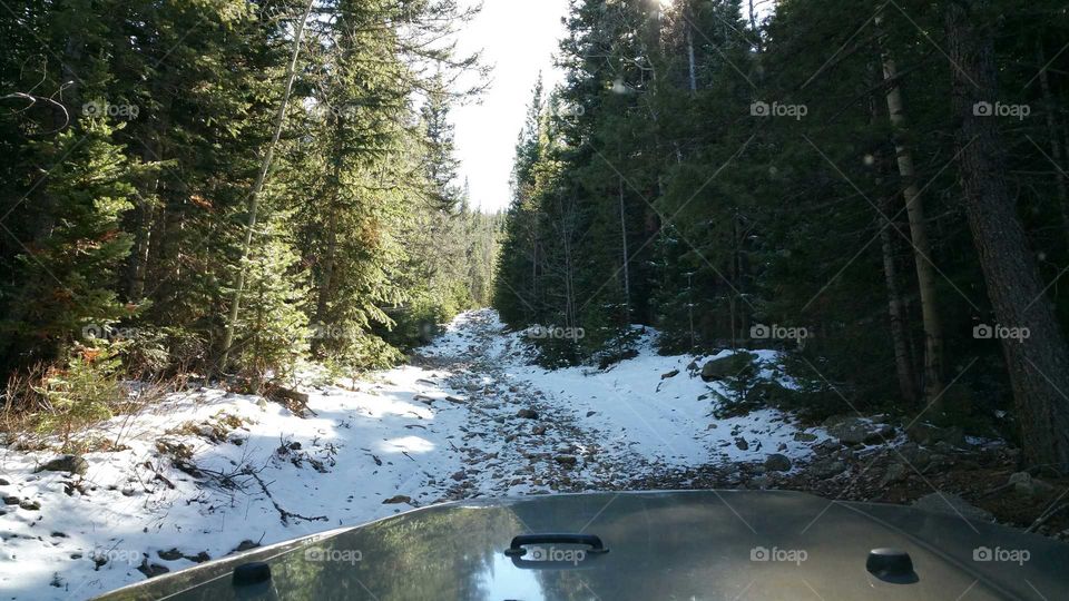 Little snow on the trail