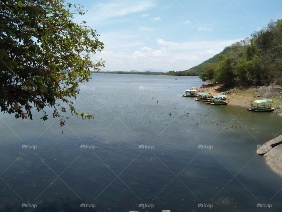 Sorabora wewa (ancient reservoir ) Sri Lanka.